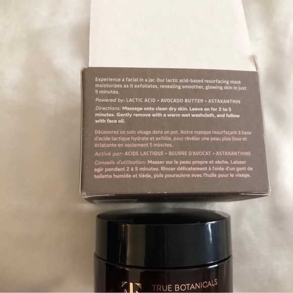 True Botanicals Resurfacing Moisture Mask With Lactic Acid 29.6ml NIB - Picture 6 of 13